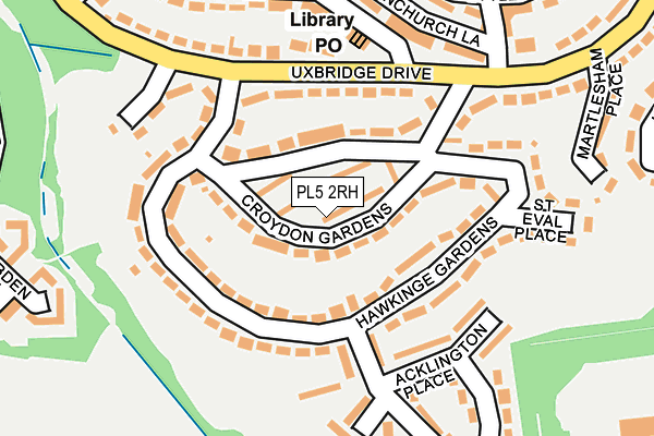 PL5 2RH map - OS OpenMap – Local (Ordnance Survey)