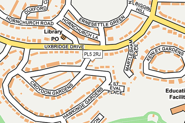 PL5 2RJ map - OS OpenMap – Local (Ordnance Survey)