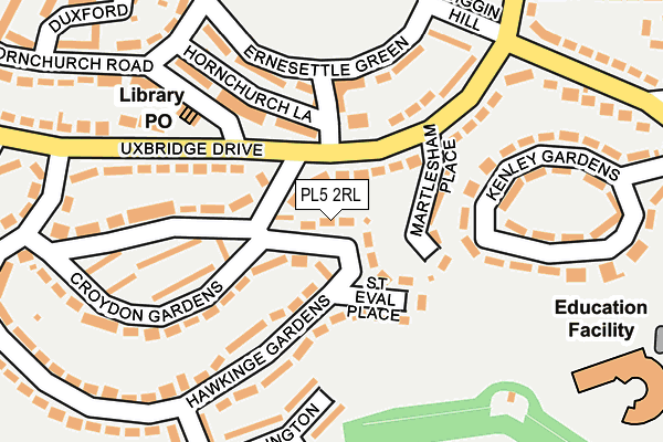 PL5 2RL map - OS OpenMap – Local (Ordnance Survey)