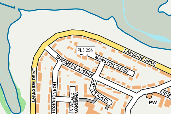 PL5 2SN map - OS OpenMap – Local (Ordnance Survey)