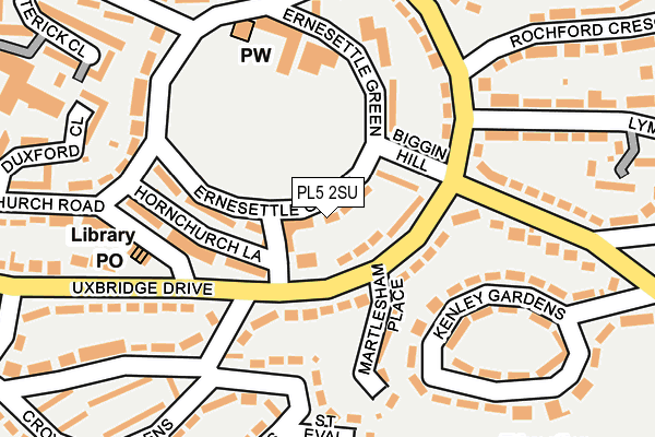 PL5 2SU map - OS OpenMap – Local (Ordnance Survey)