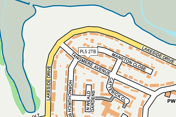 PL5 2TB map - OS OpenMap – Local (Ordnance Survey)