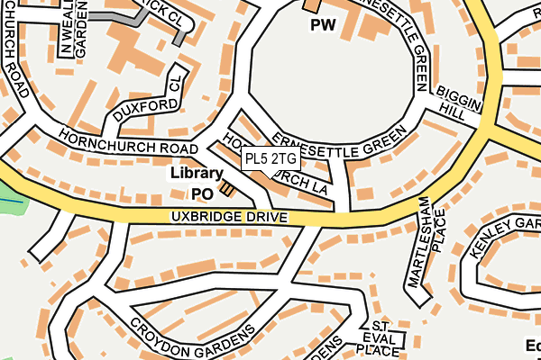 PL5 2TG map - OS OpenMap – Local (Ordnance Survey)