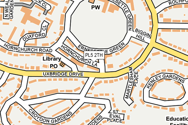PL5 2TH map - OS OpenMap – Local (Ordnance Survey)