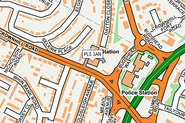 PL5 3AN map - OS OpenMap – Local (Ordnance Survey)