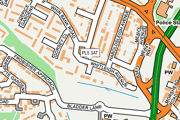 PL5 3AT map - OS OpenMap – Local (Ordnance Survey)