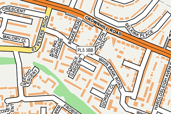 PL5 3BB map - OS OpenMap – Local (Ordnance Survey)