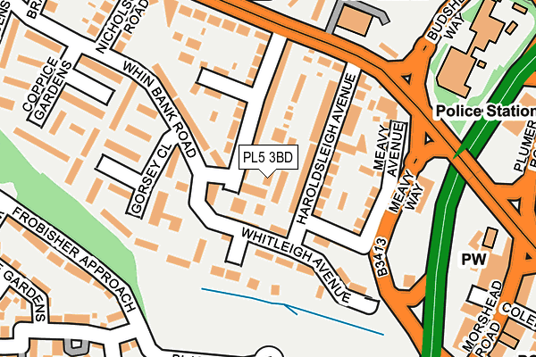 PL5 3BD map - OS OpenMap – Local (Ordnance Survey)