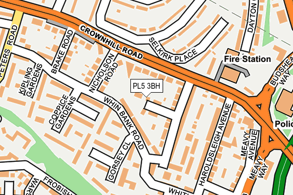 PL5 3BH map - OS OpenMap – Local (Ordnance Survey)