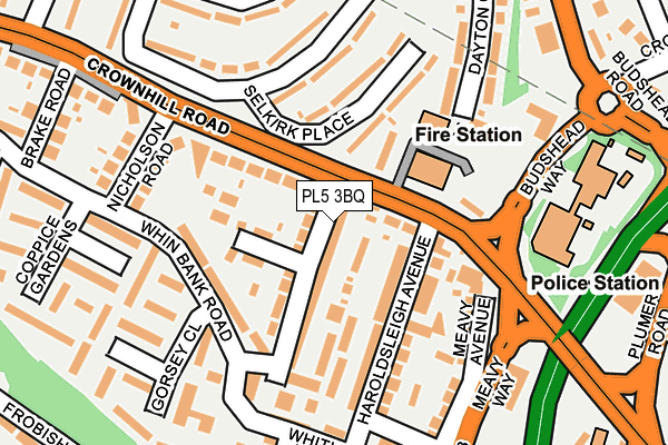 PL5 3BQ map - OS OpenMap – Local (Ordnance Survey)