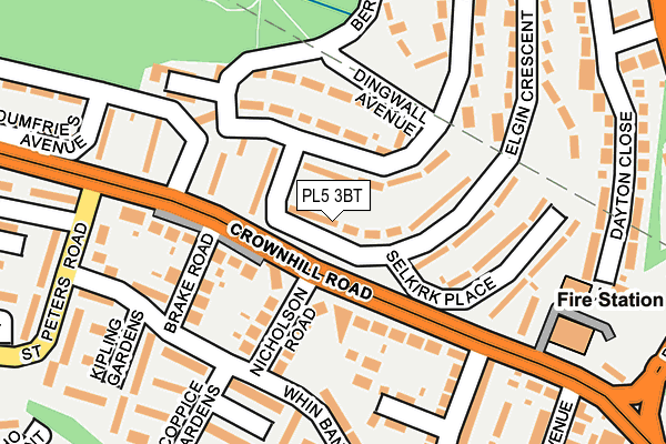 PL5 3BT map - OS OpenMap – Local (Ordnance Survey)