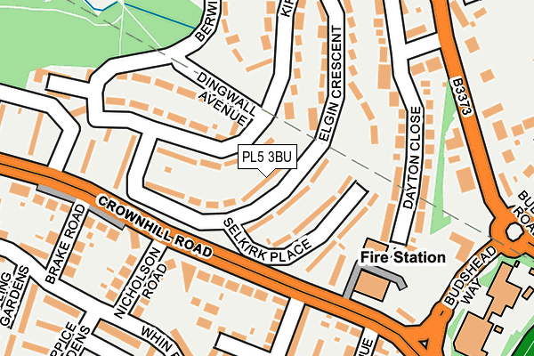 PL5 3BU map - OS OpenMap – Local (Ordnance Survey)