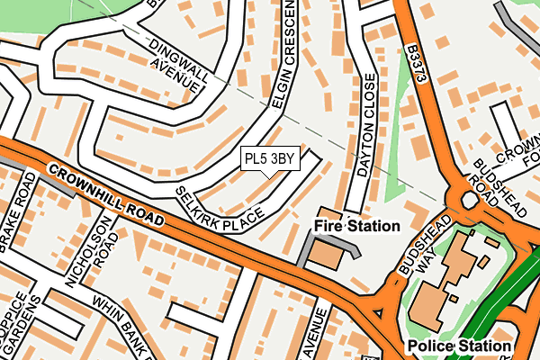 PL5 3BY map - OS OpenMap – Local (Ordnance Survey)