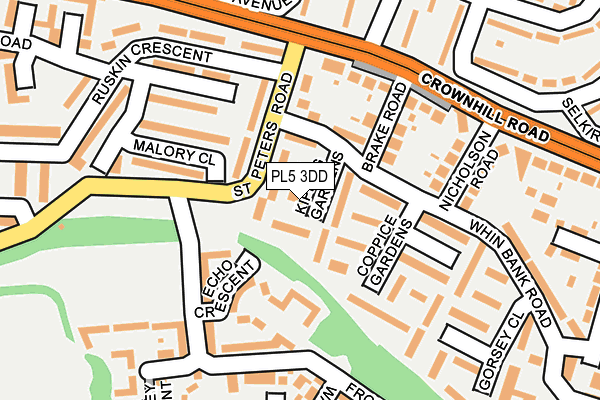 PL5 3DD map - OS OpenMap – Local (Ordnance Survey)