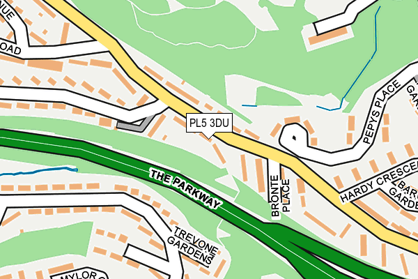 PL5 3DU map - OS OpenMap – Local (Ordnance Survey)