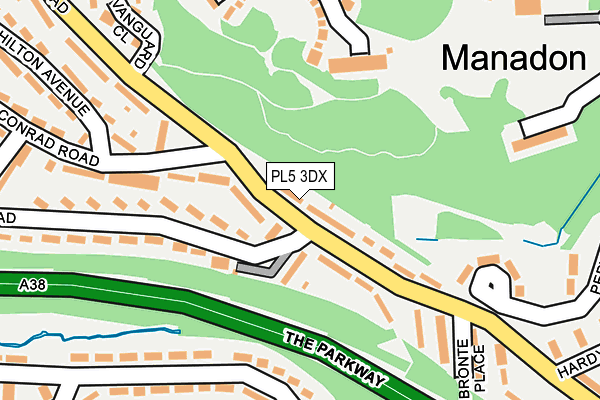 PL5 3DX map - OS OpenMap – Local (Ordnance Survey)