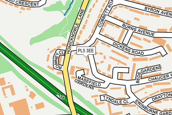PL5 3EE map - OS OpenMap – Local (Ordnance Survey)