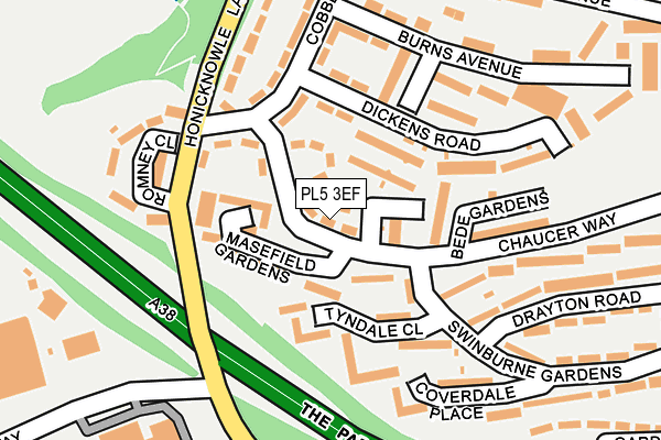 PL5 3EF map - OS OpenMap – Local (Ordnance Survey)