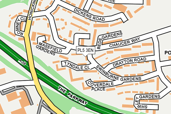 PL5 3EN map - OS OpenMap – Local (Ordnance Survey)
