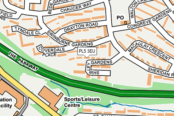 PL5 3EU map - OS OpenMap – Local (Ordnance Survey)