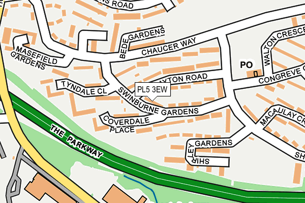 PL5 3EW map - OS OpenMap – Local (Ordnance Survey)