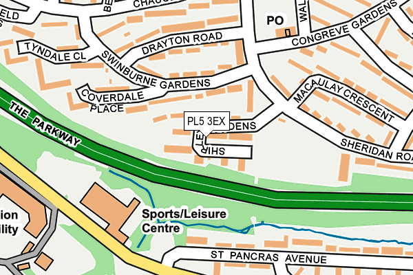 PL5 3EX map - OS OpenMap – Local (Ordnance Survey)