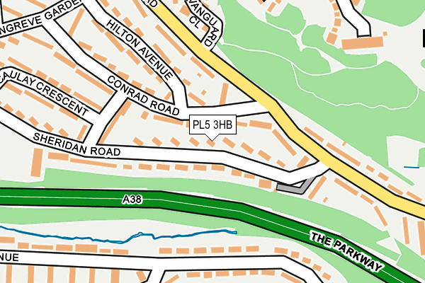 PL5 3HB map - OS OpenMap – Local (Ordnance Survey)