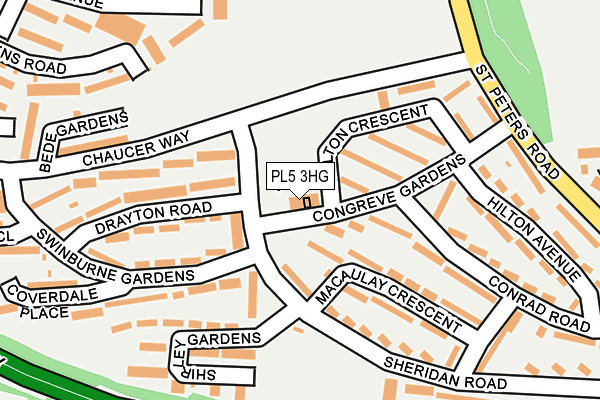 PL5 3HG map - OS OpenMap – Local (Ordnance Survey)