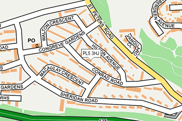 PL5 3HJ map - OS OpenMap – Local (Ordnance Survey)