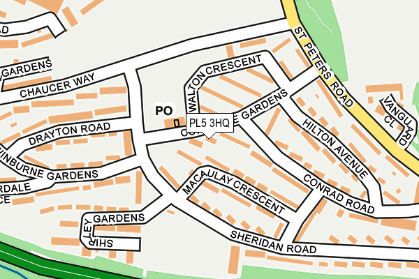 PL5 3HQ map - OS OpenMap – Local (Ordnance Survey)