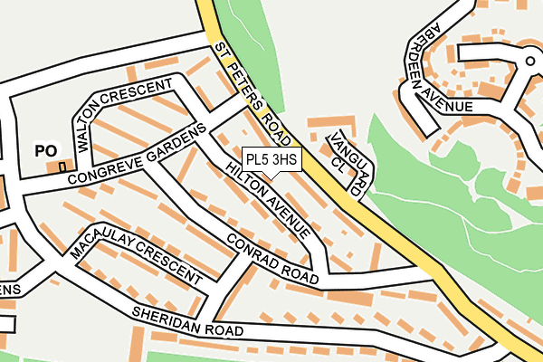 PL5 3HS map - OS OpenMap – Local (Ordnance Survey)