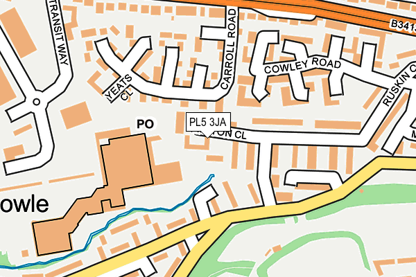 PL5 3JA map - OS OpenMap – Local (Ordnance Survey)