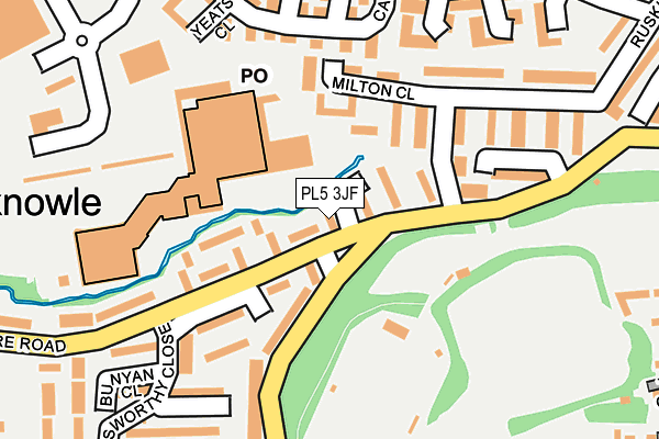 PL5 3JF map - OS OpenMap – Local (Ordnance Survey)