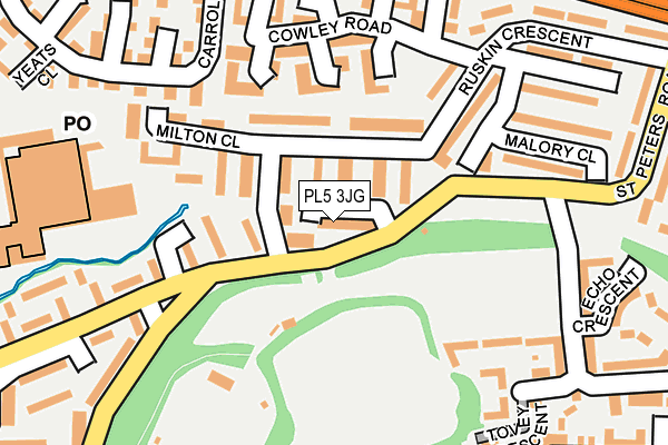 PL5 3JG map - OS OpenMap – Local (Ordnance Survey)