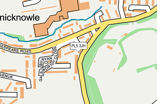 PL5 3JH map - OS OpenMap – Local (Ordnance Survey)