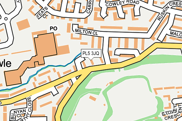 PL5 3JQ map - OS OpenMap – Local (Ordnance Survey)