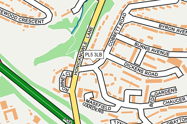 PL5 3LB map - OS OpenMap – Local (Ordnance Survey)