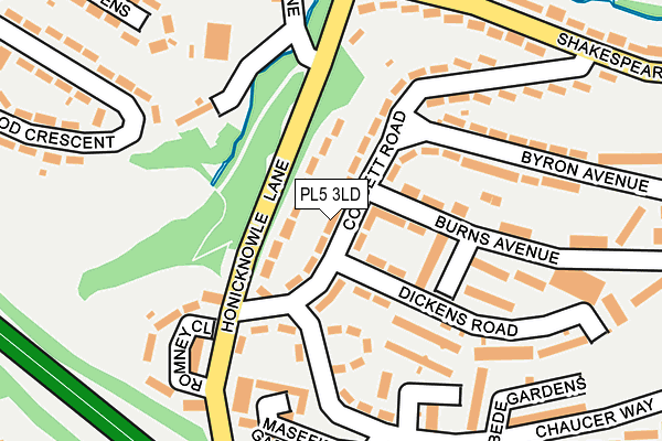 PL5 3LD map - OS OpenMap – Local (Ordnance Survey)