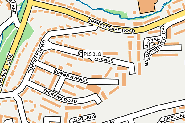 PL5 3LG map - OS OpenMap – Local (Ordnance Survey)