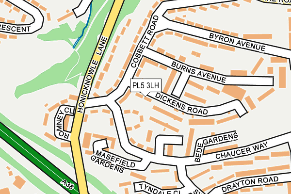 PL5 3LH map - OS OpenMap – Local (Ordnance Survey)