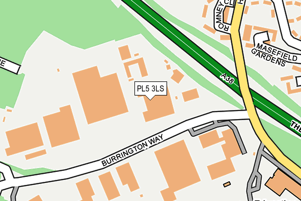 PL5 3LS map - OS OpenMap – Local (Ordnance Survey)