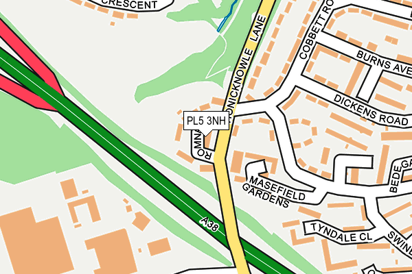 PL5 3NH map - OS OpenMap – Local (Ordnance Survey)