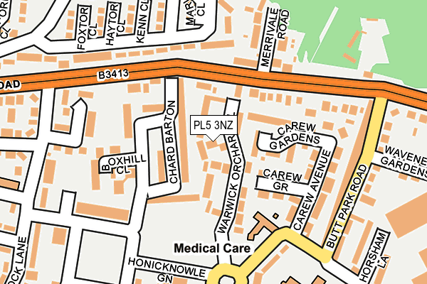 PL5 3NZ map - OS OpenMap – Local (Ordnance Survey)