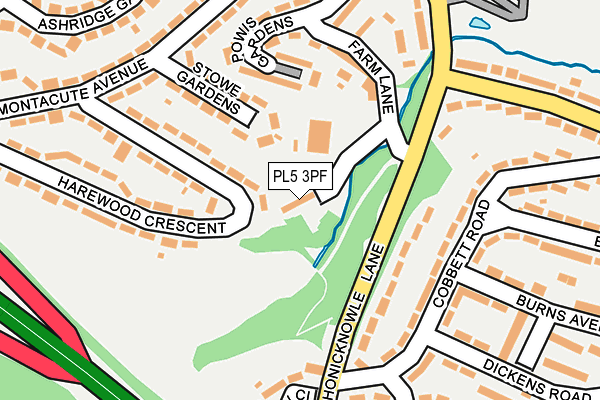 PL5 3PF map - OS OpenMap – Local (Ordnance Survey)