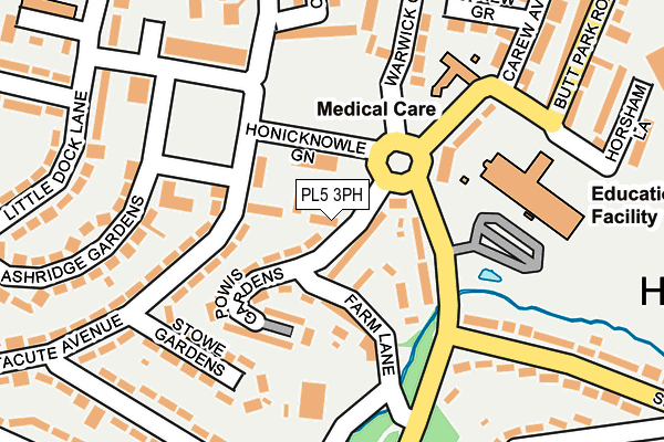 PL5 3PH map - OS OpenMap – Local (Ordnance Survey)