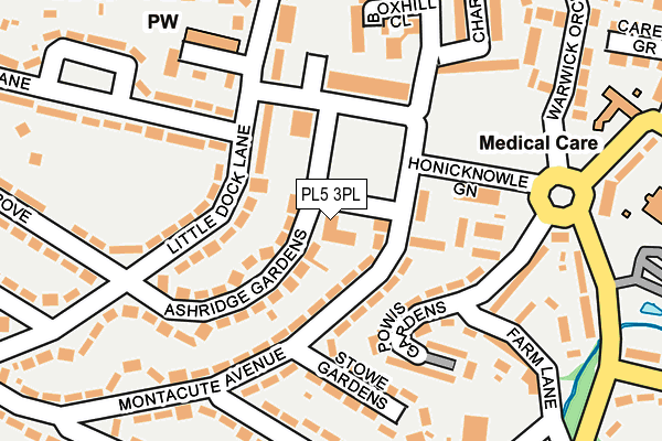 PL5 3PL map - OS OpenMap – Local (Ordnance Survey)