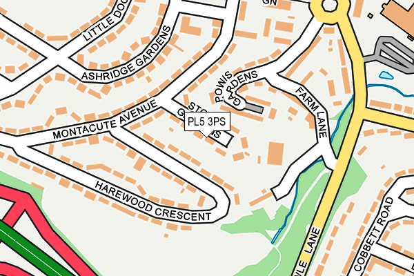 PL5 3PS map - OS OpenMap – Local (Ordnance Survey)