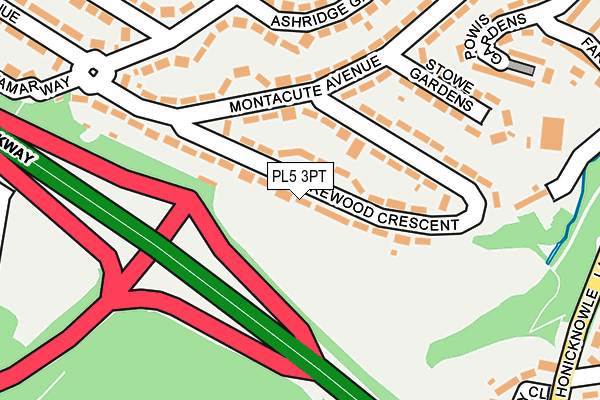 PL5 3PT map - OS OpenMap – Local (Ordnance Survey)