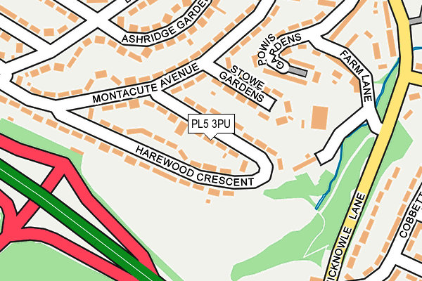 PL5 3PU map - OS OpenMap – Local (Ordnance Survey)