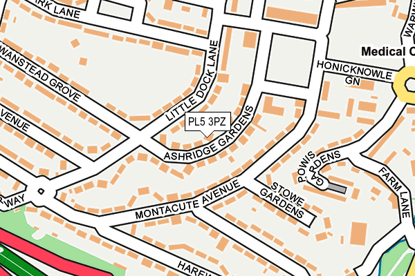 PL5 3PZ map - OS OpenMap – Local (Ordnance Survey)